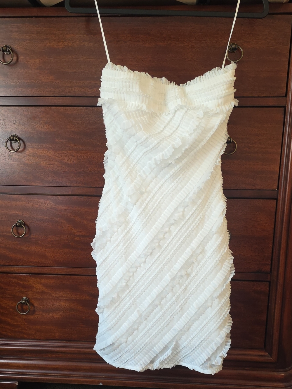 Endless Rose White Ruffle Mini Dress